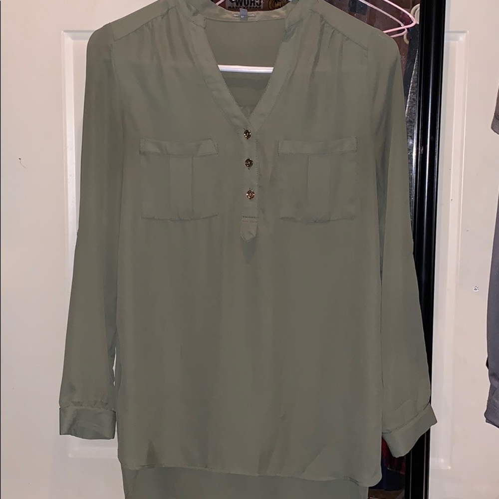 Charlotte Russe green blouse